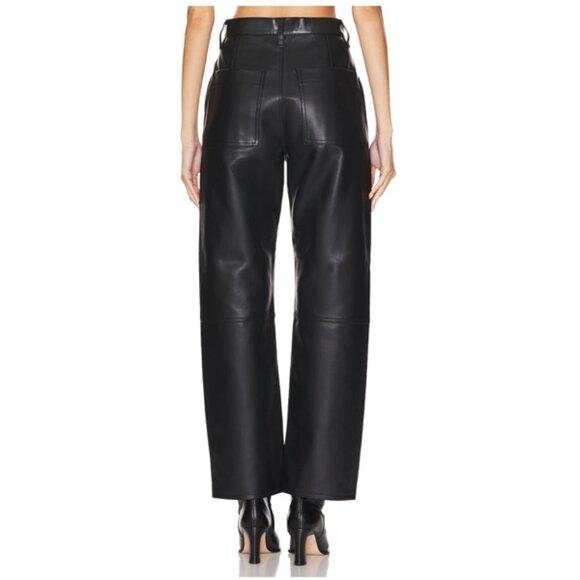 PISTOLA Taylor High Rise Faux Leather Straight Leg - Picture 2 of 13